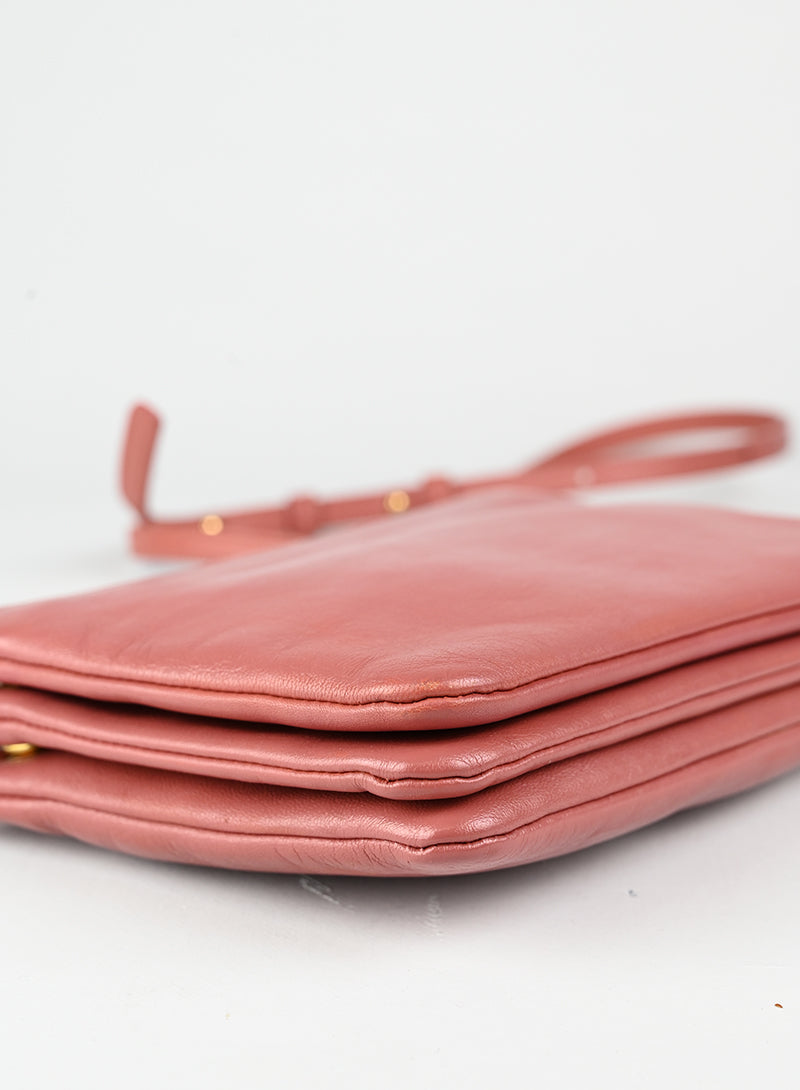 Celine Borsa Trio in pelle rosa antico
