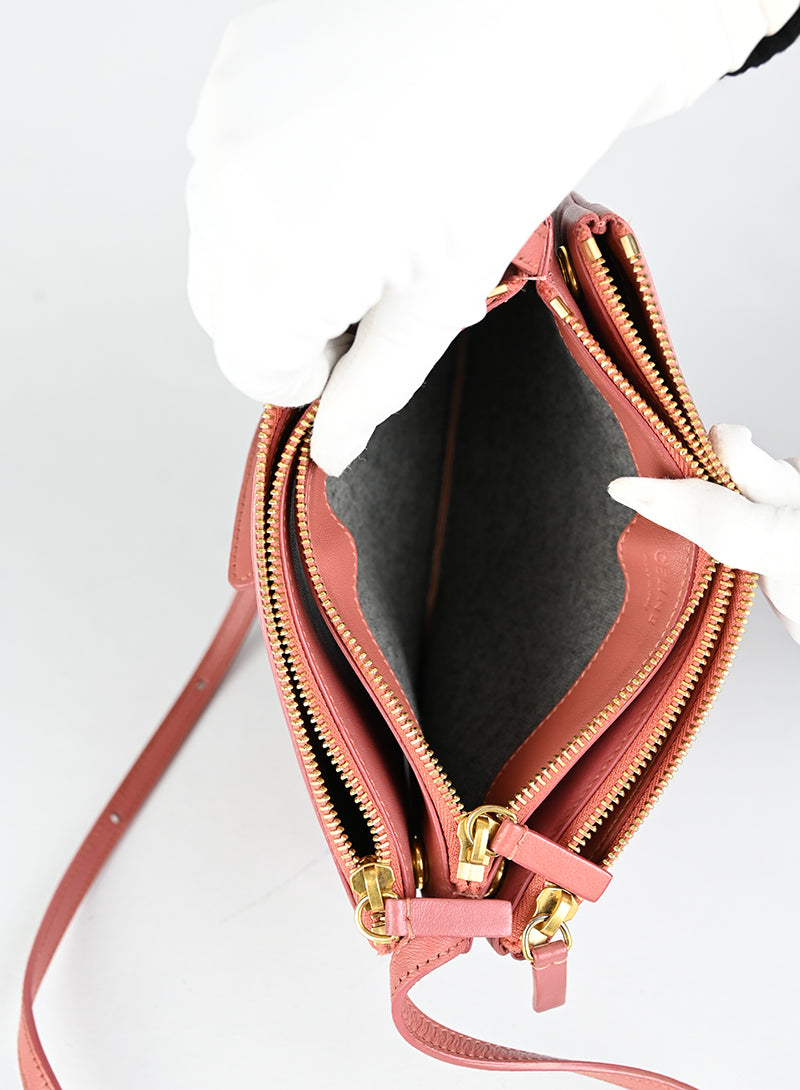 Celine Borsa Trio in pelle rosa antico