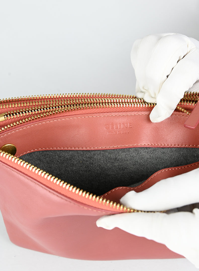 Celine Borsa Trio in pelle rosa antico