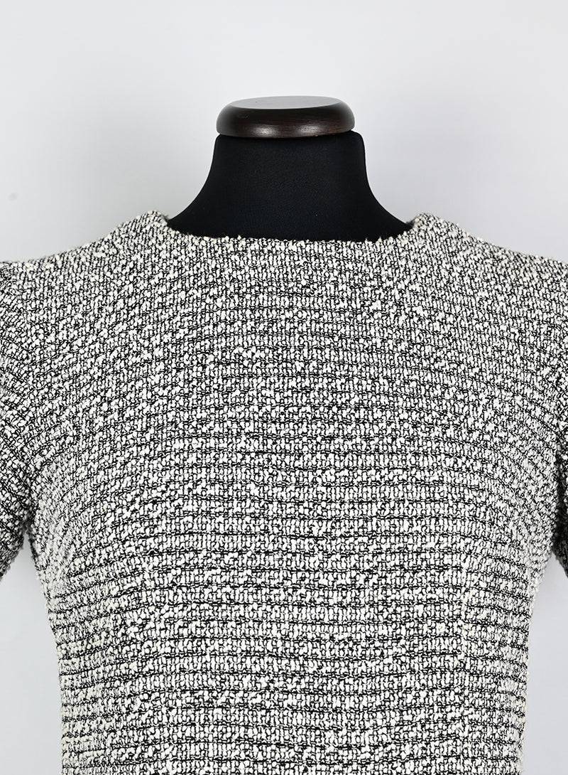 Chanel Abito a tubino bianco nero - Tg. 40
