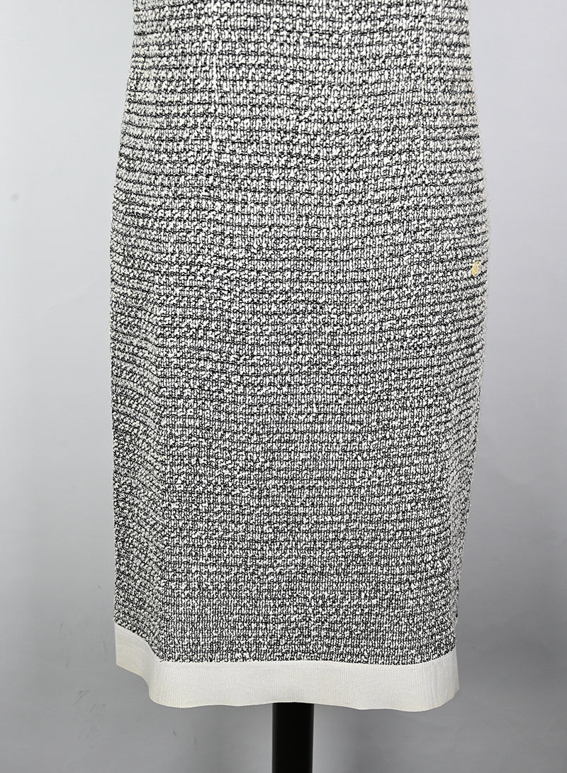 Chanel Abito a tubino bianco nero - Tg. 40