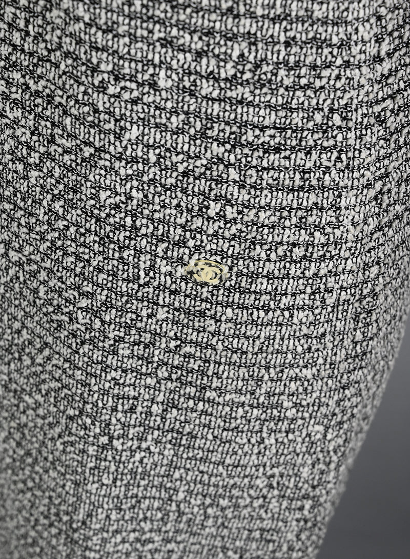 Chanel Abito a tubino bianco nero - Tg. 40