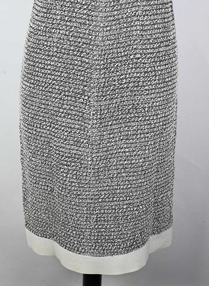 Chanel Abito a tubino bianco nero - Tg. 40