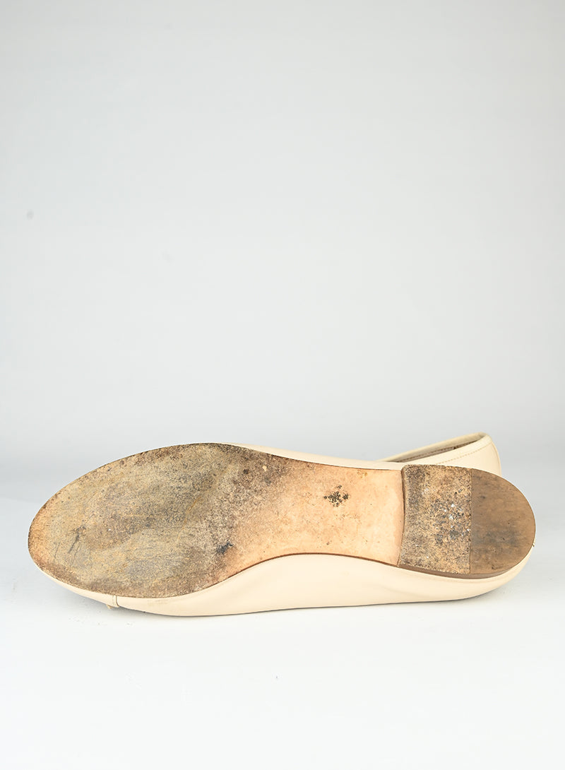 Chanel Ballerine in pelle panna - N. 40 ½