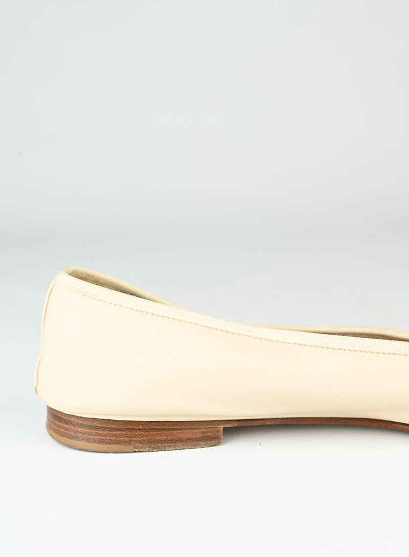Chanel Ballerine in pelle panna - N. 40 ½