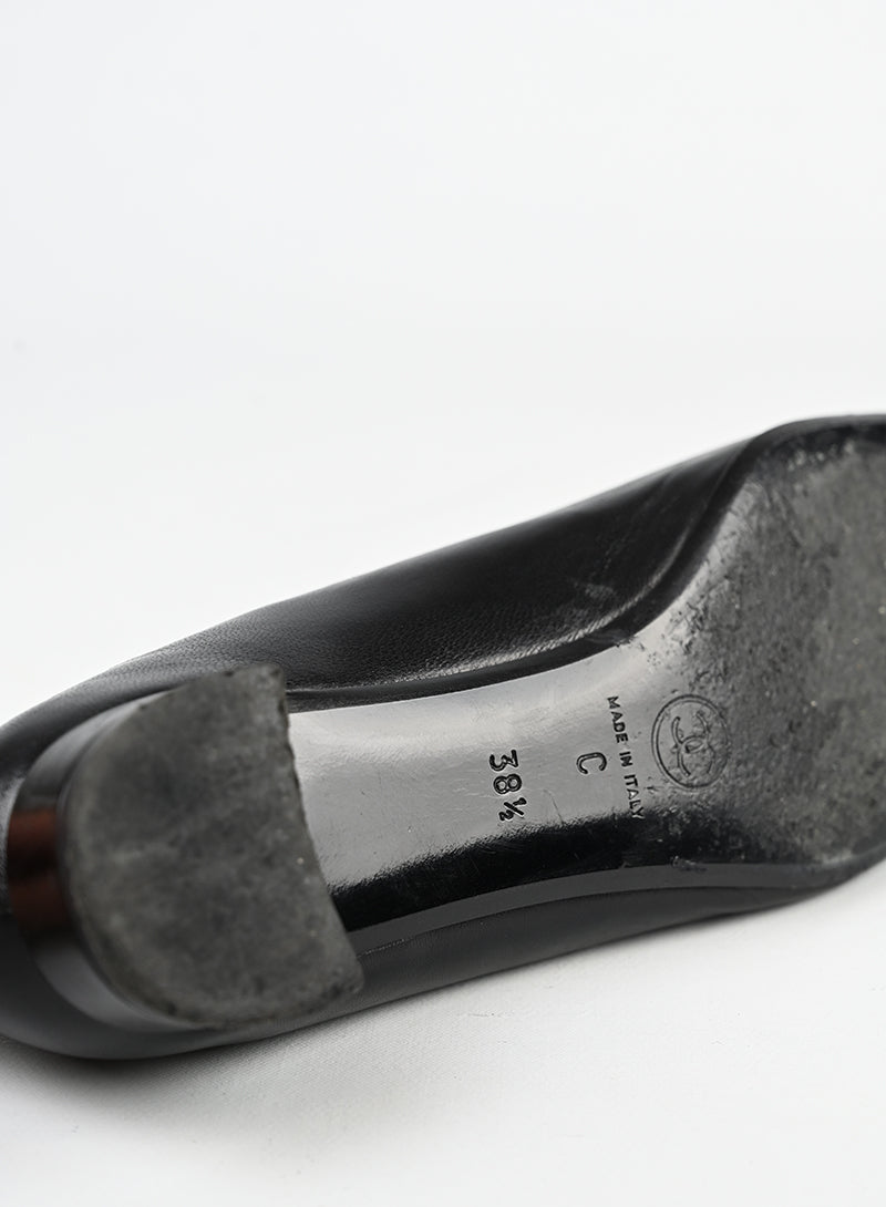 Chanel Ballerine in pelle nere - N. 38 ½