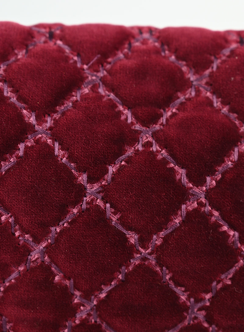 Chanel Borsa Boy in velluto burgundy