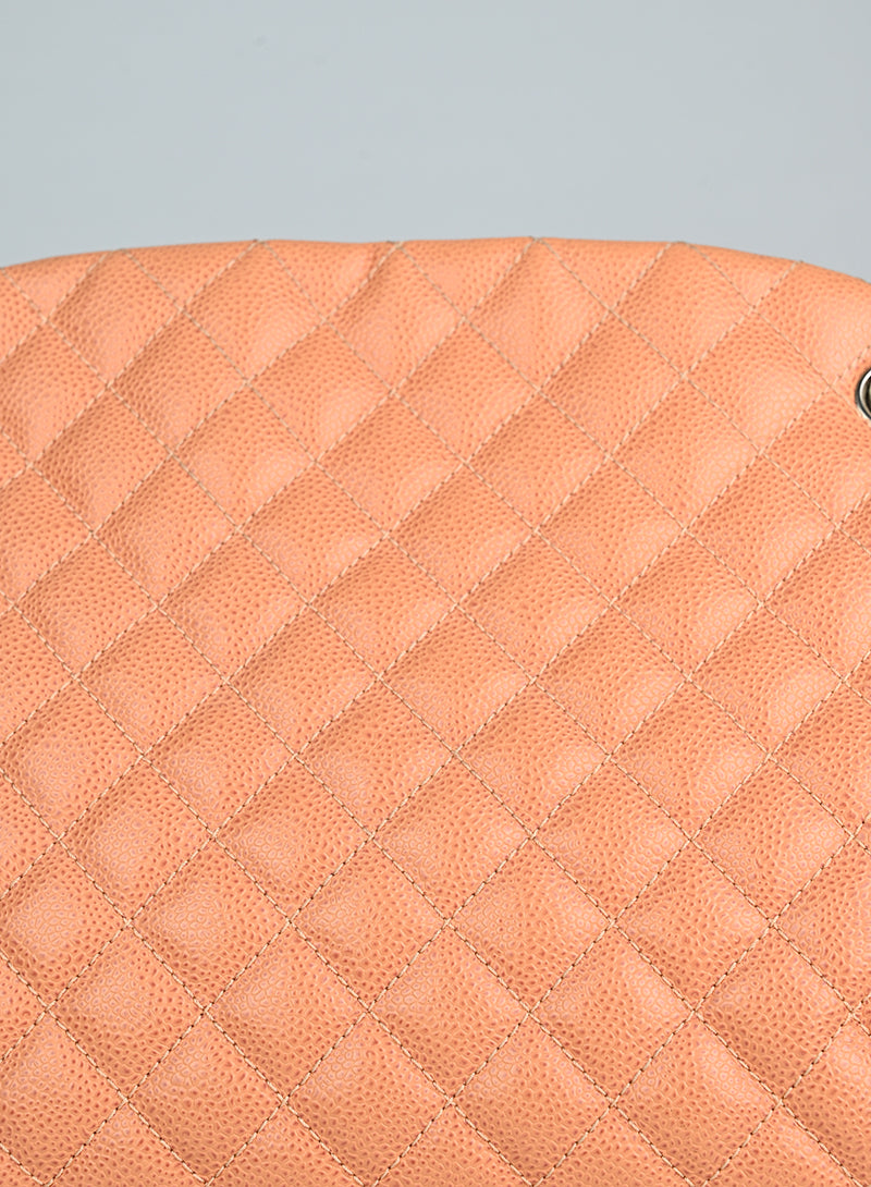 Chanel Borsa in pelle quilted rosa salmone