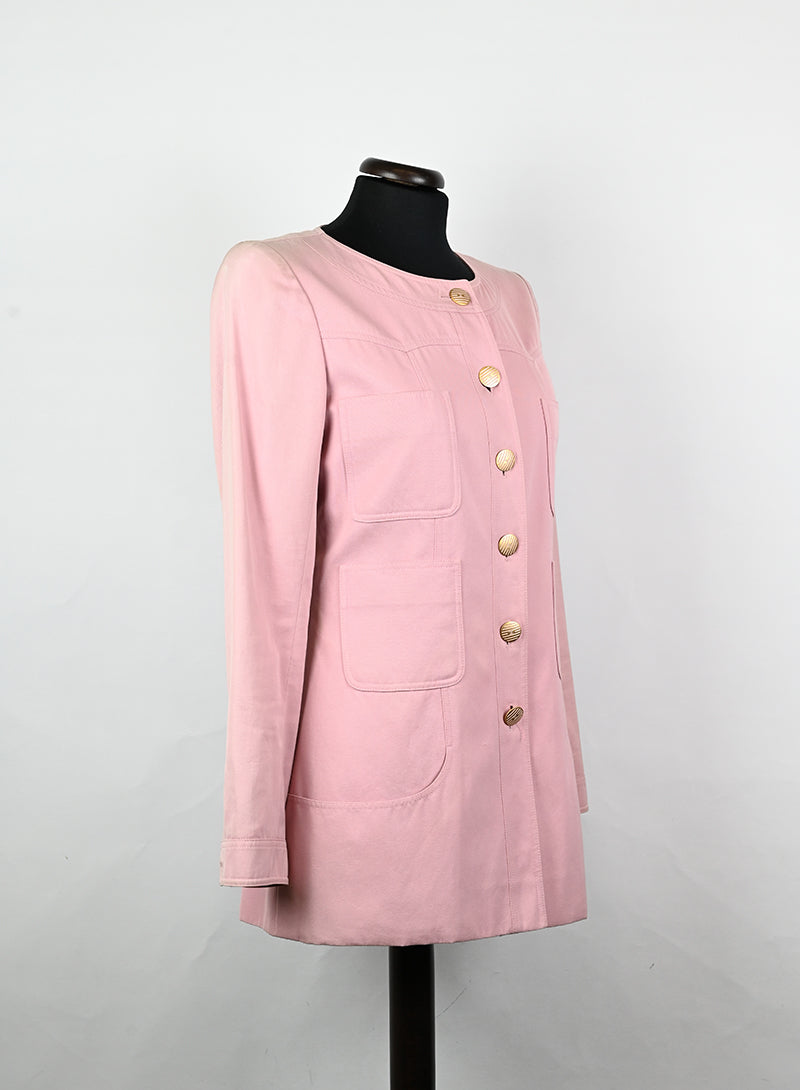 Chanel Giacca in cotone rosa - Tg. 34 FR - lesleyluxuryvintage