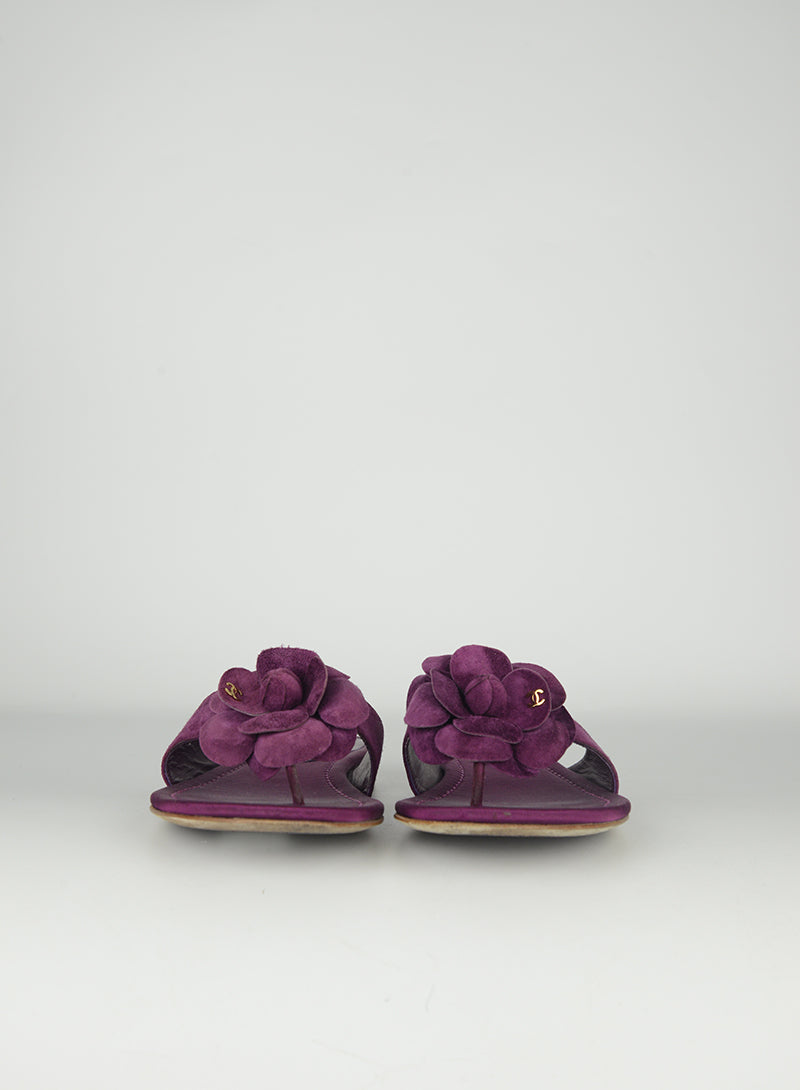 Chanel Ciabatte con camelia - N. 36