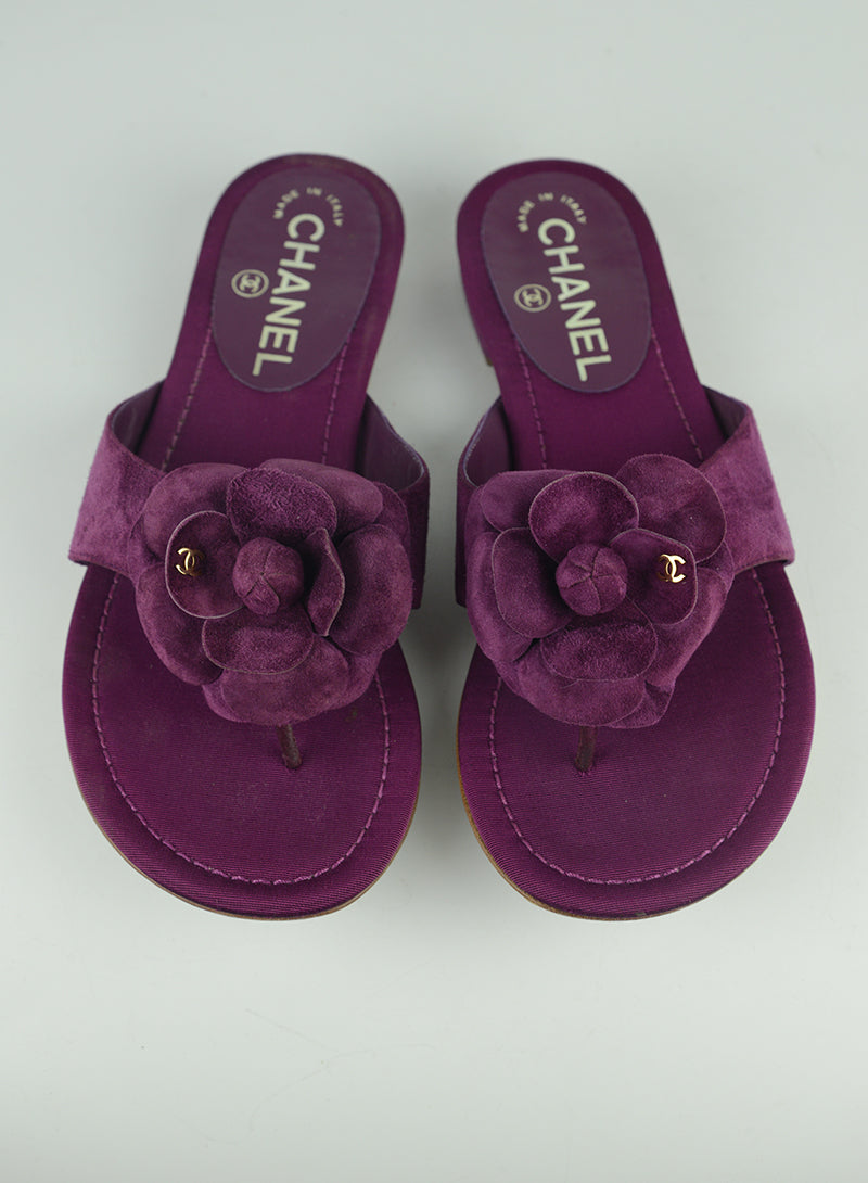 Chanel Ciabatte con camelia - N. 36