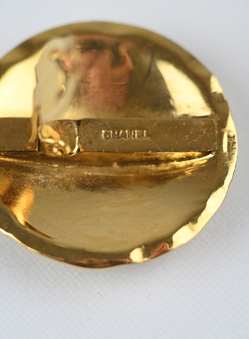 Chanel Orecchini tondi oro