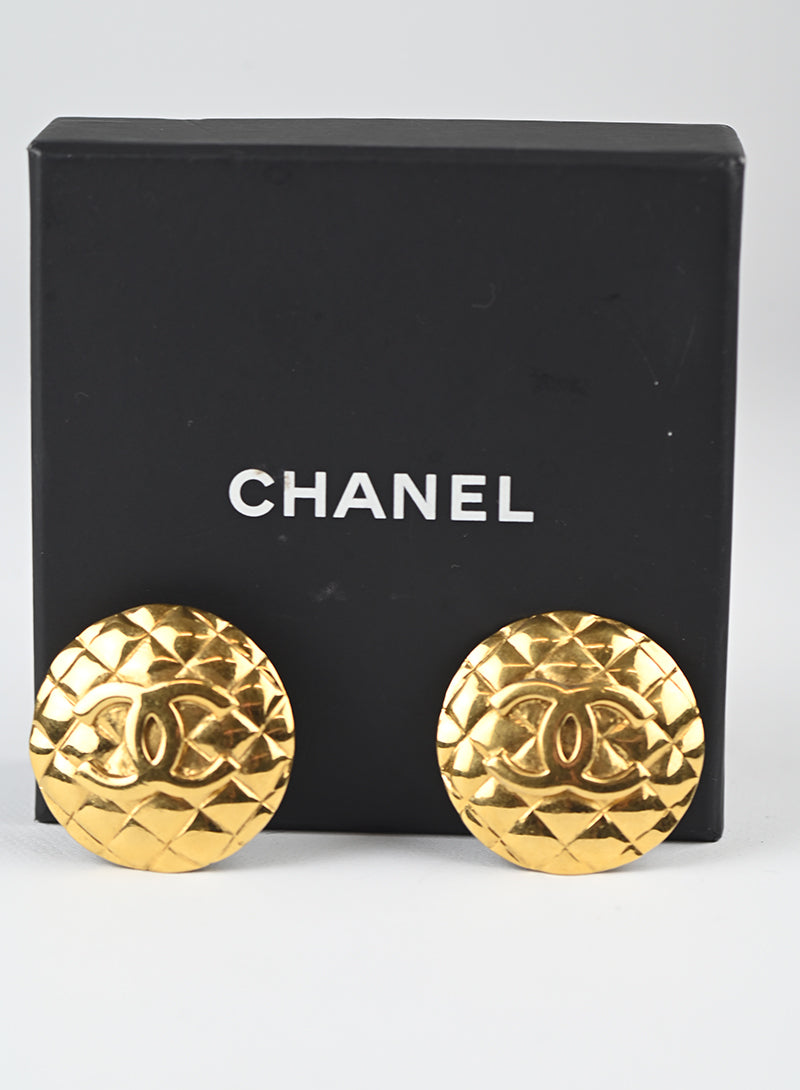 Chanel Orecchini tondi oro