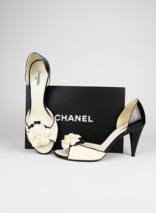 Chanel Décolleté in pelle bianca - N. 41 - lesleyluxuryvintage