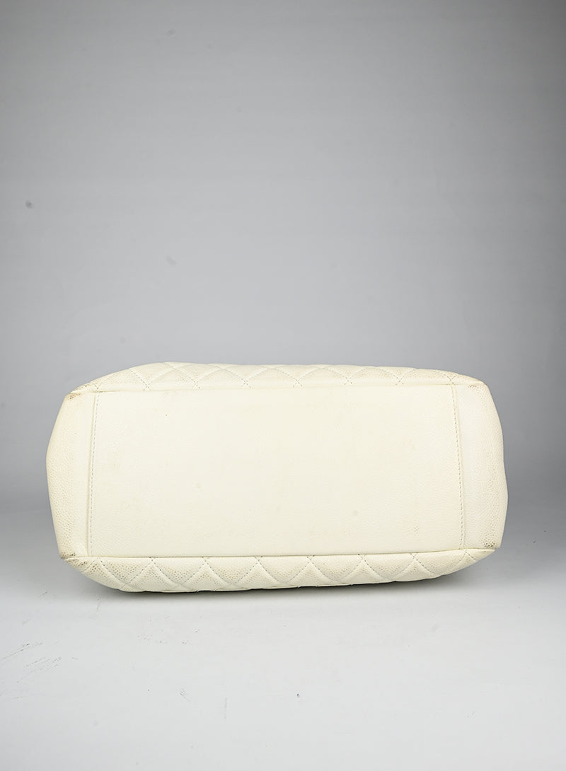 Chanel Borsa GST in pelle bianca