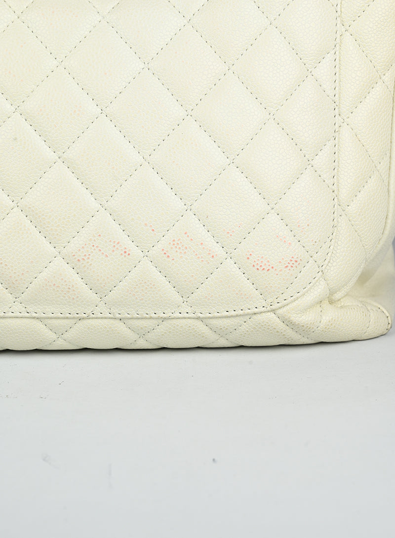 Chanel Borsa GST in pelle bianca