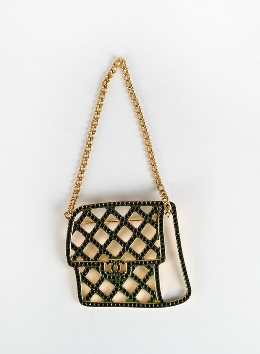 Chanel Spilla oro forma borsa 2.55
