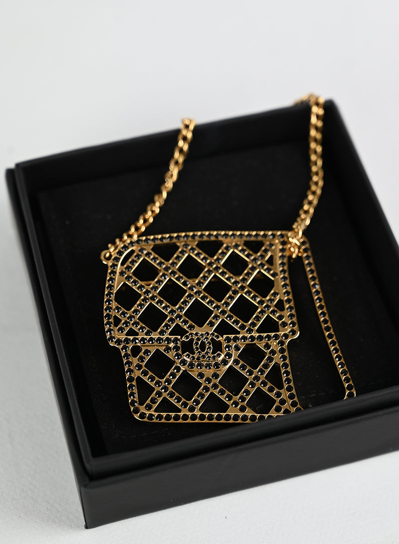 Chanel Spilla oro forma borsa 2.55