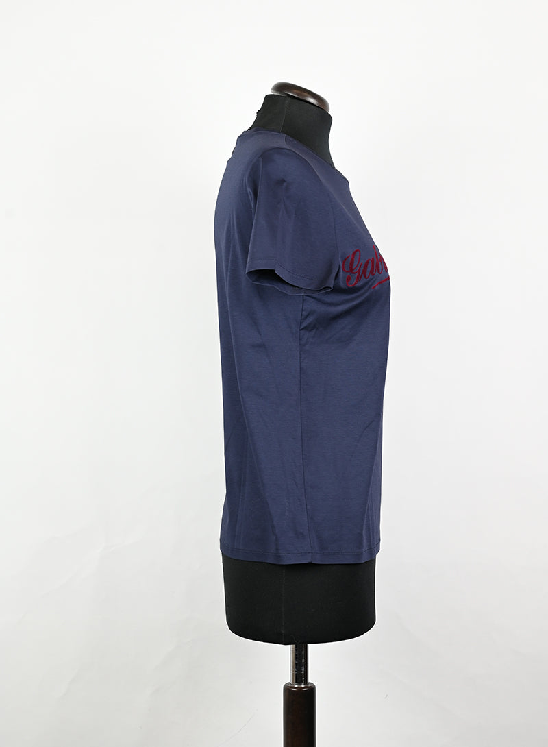 Chanel T-shirt in cotone blu - Tg. 34 FR - lesleyluxuryvintage