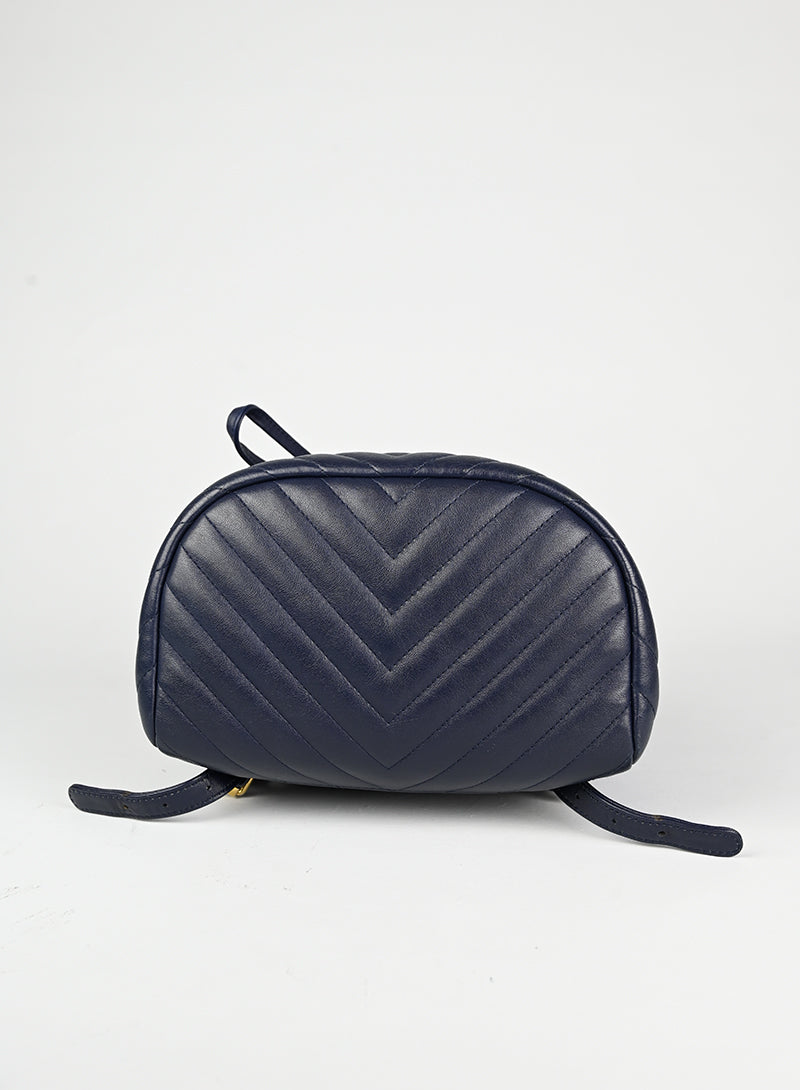 Chanel Zaino in pelle blu