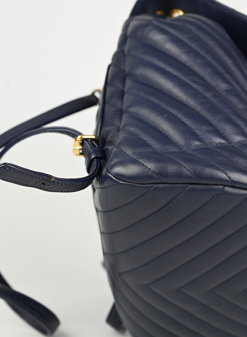 Chanel Zaino in pelle blu