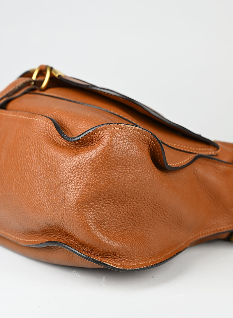 Chloè Borsa Marcie grande in pelle cognac