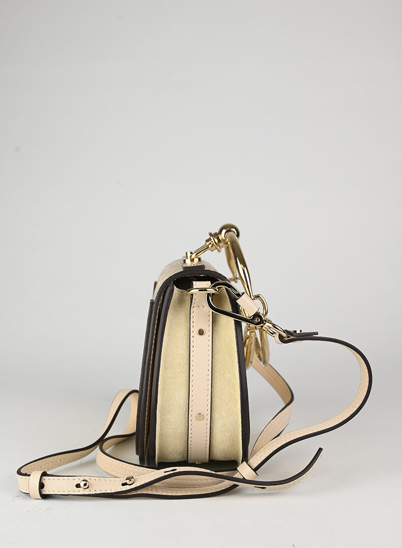Chloè Borsa lamè oro Nile Bracelet