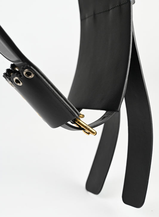 Dior Cintura Saddle in pelle nera - lesleyluxuryvintage