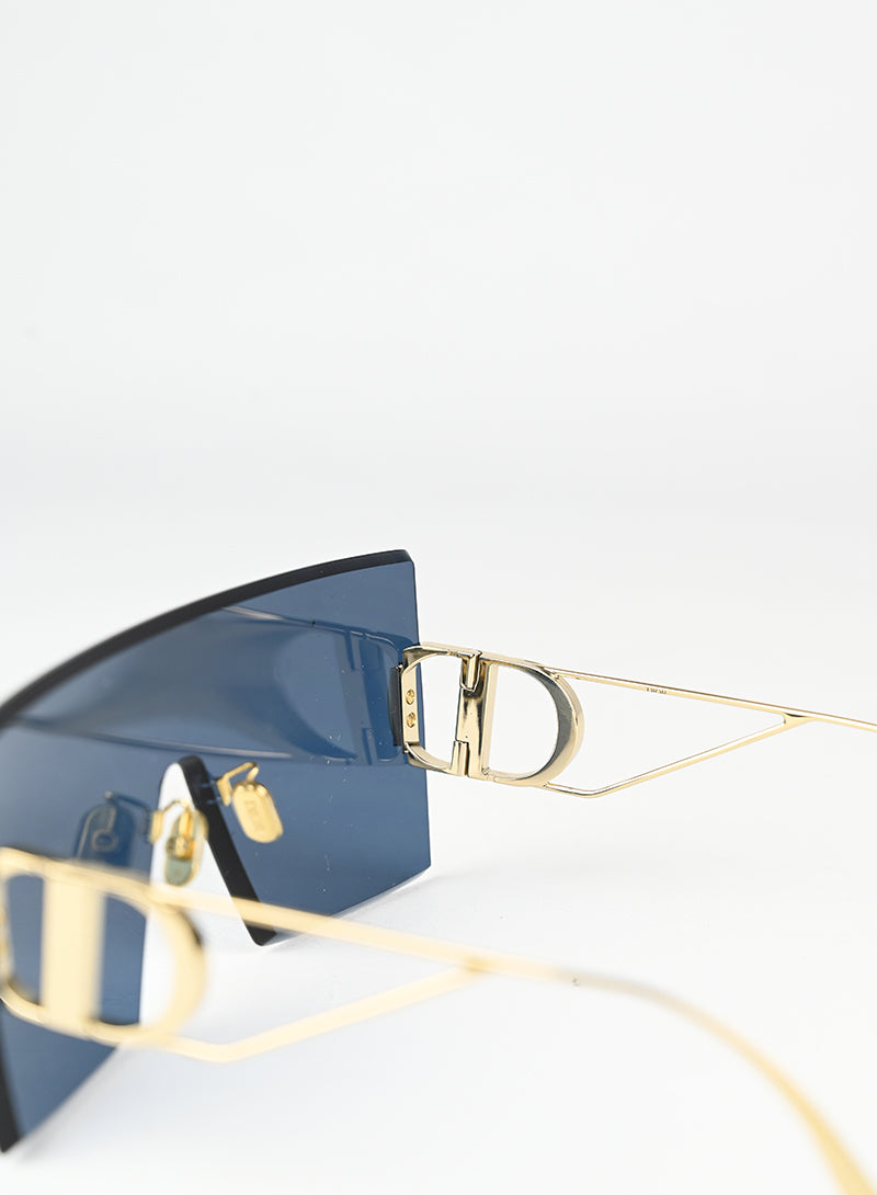 Dior Occhiali a maschera blu