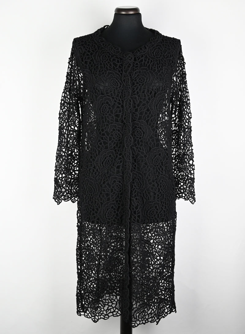 Dior Spolverino in Macramè nero - Tg. 42