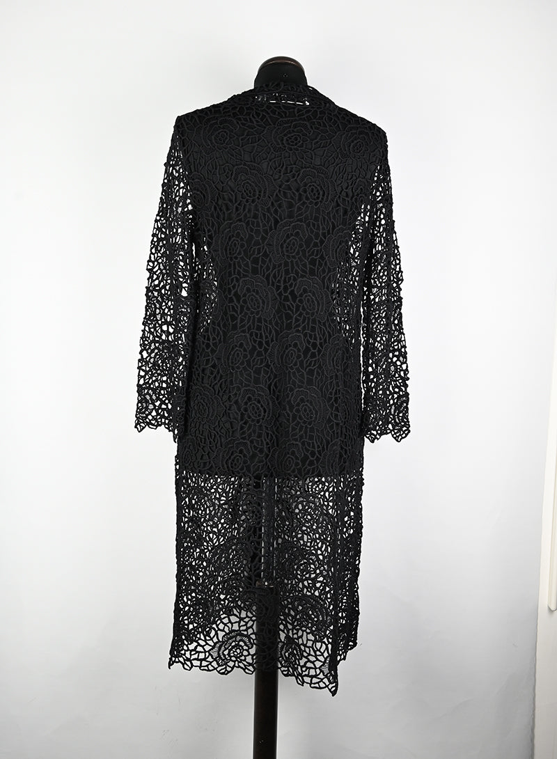 Dior Spolverino in Macramè nero - Tg. 42