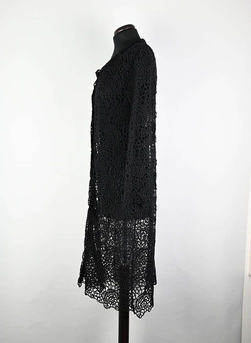 Dior Spolverino in Macramè nero - Tg. 42
