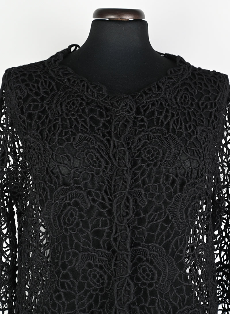 Dior Spolverino in Macramè nero - Tg. 42