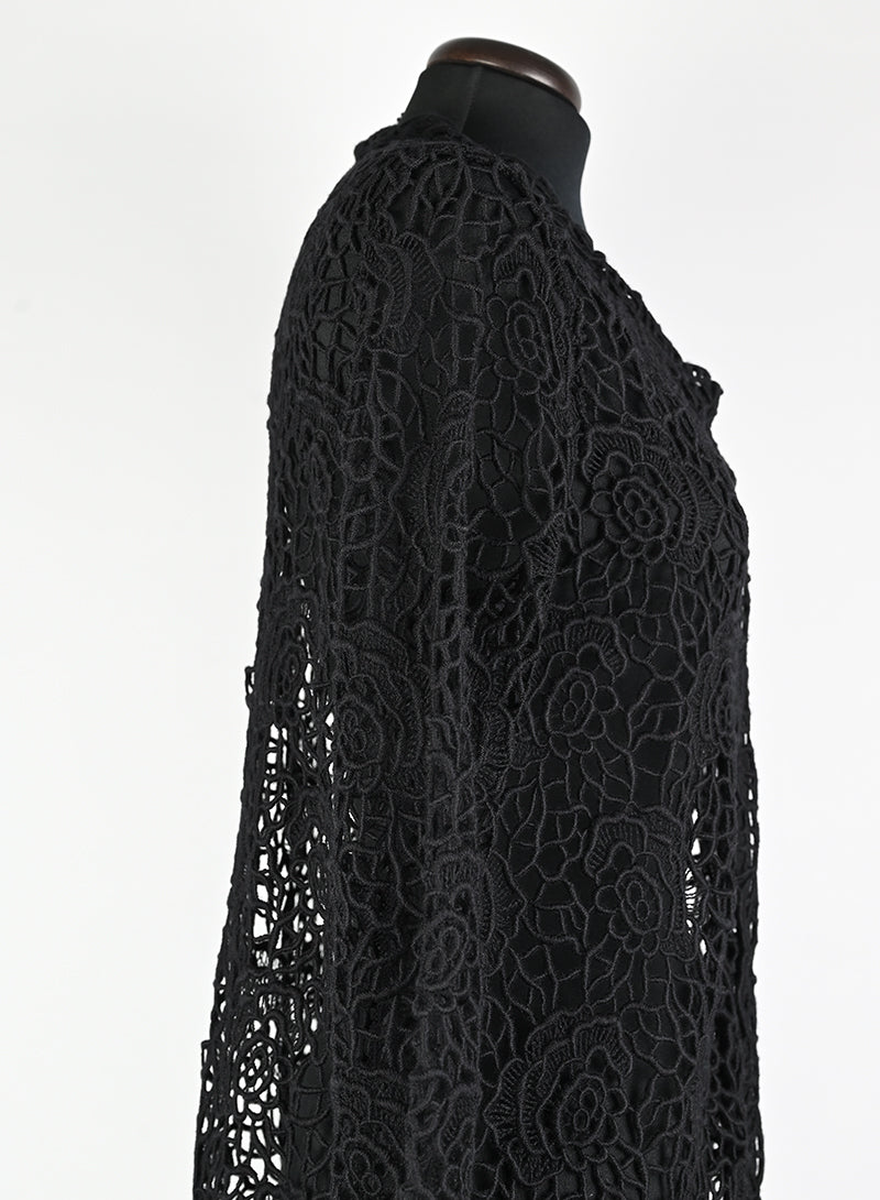 Dior Spolverino in Macramè nero - Tg. 42