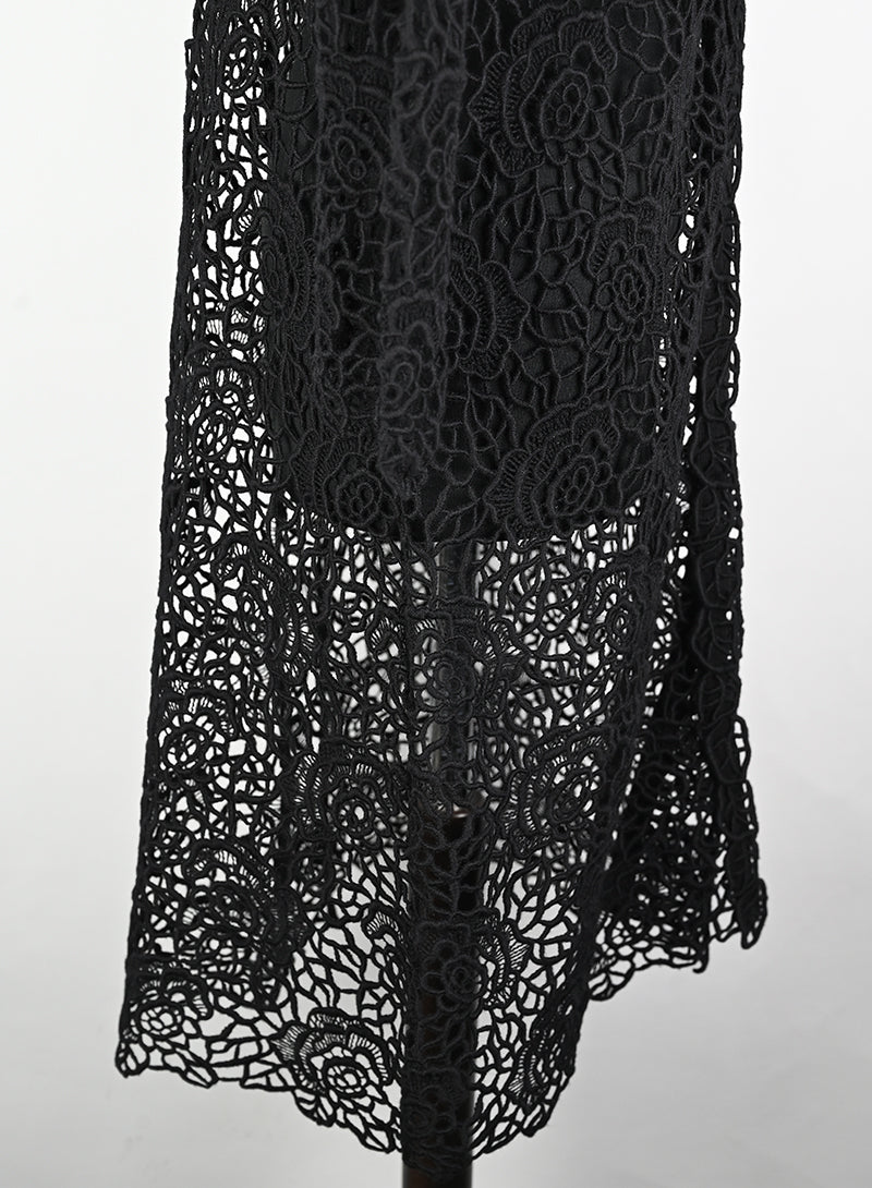 Dior Spolverino in Macramè nero - Tg. 42