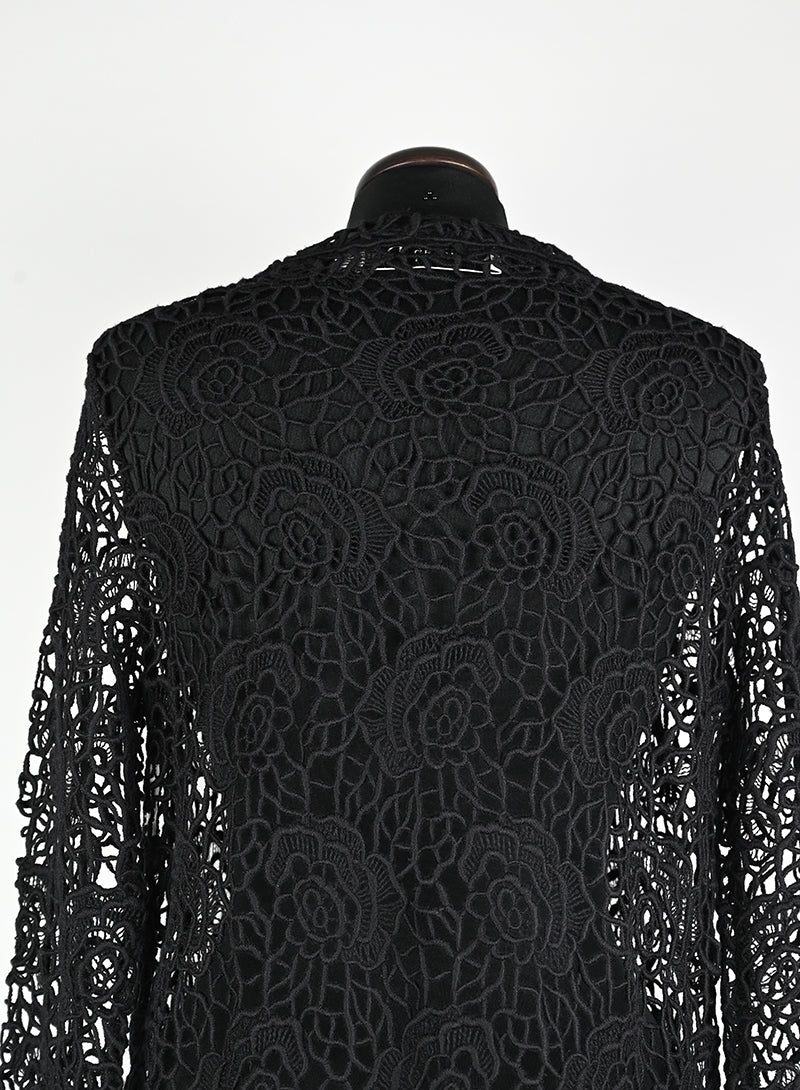 Dior Spolverino in Macramè nero - Tg. 42