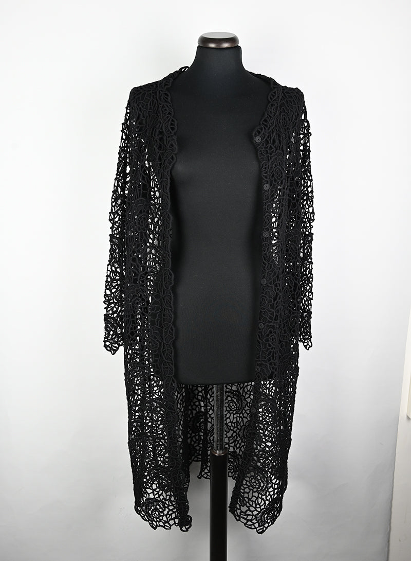 Dior Spolverino in Macramè nero - Tg. 42
