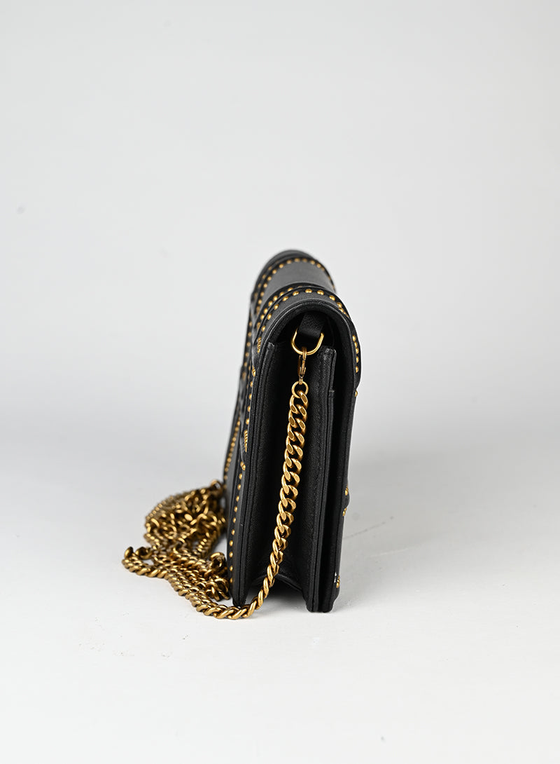 Dior Pochette Diorama in pelle nera