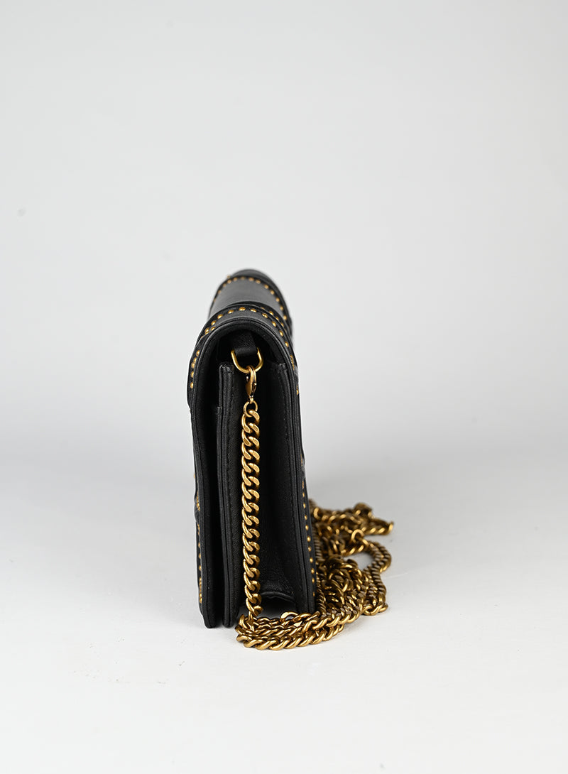 Dior Pochette Diorama in pelle nera