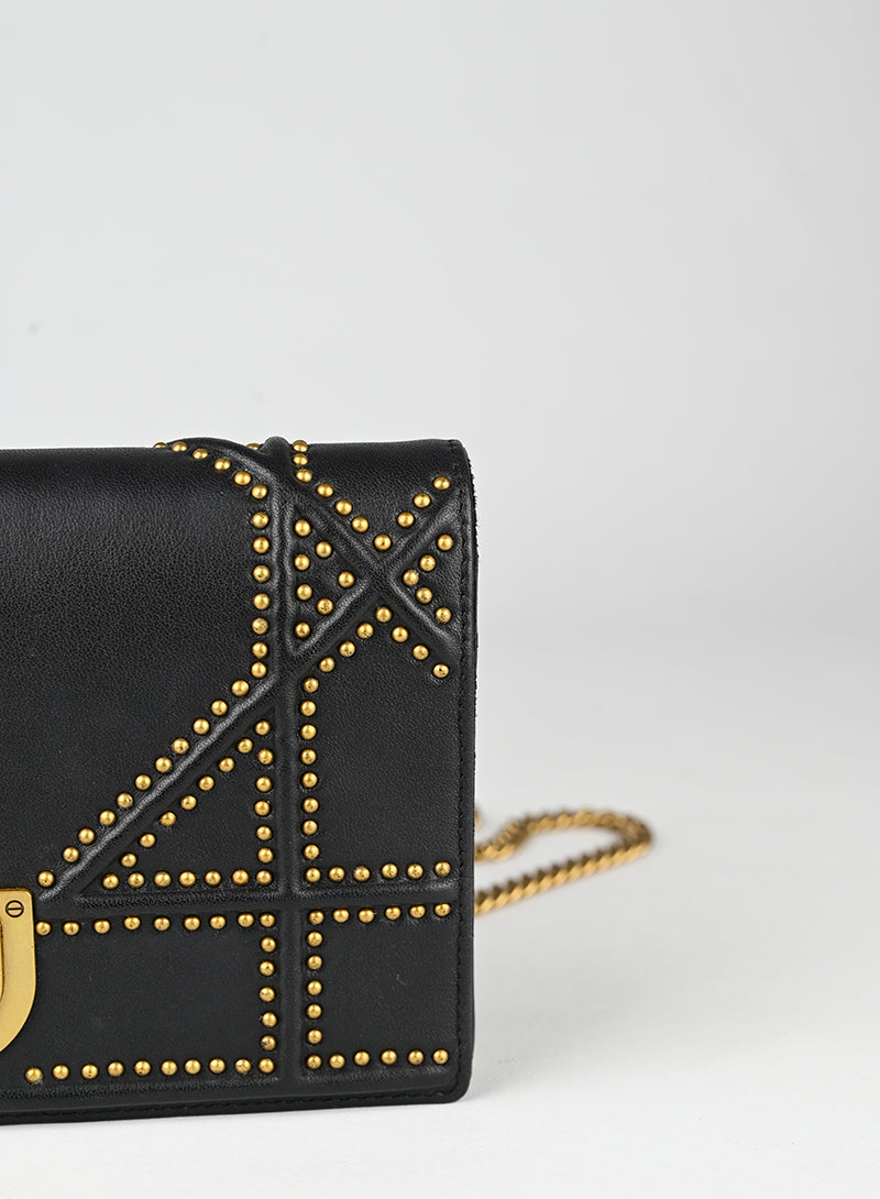 Dior Pochette Diorama in pelle nera