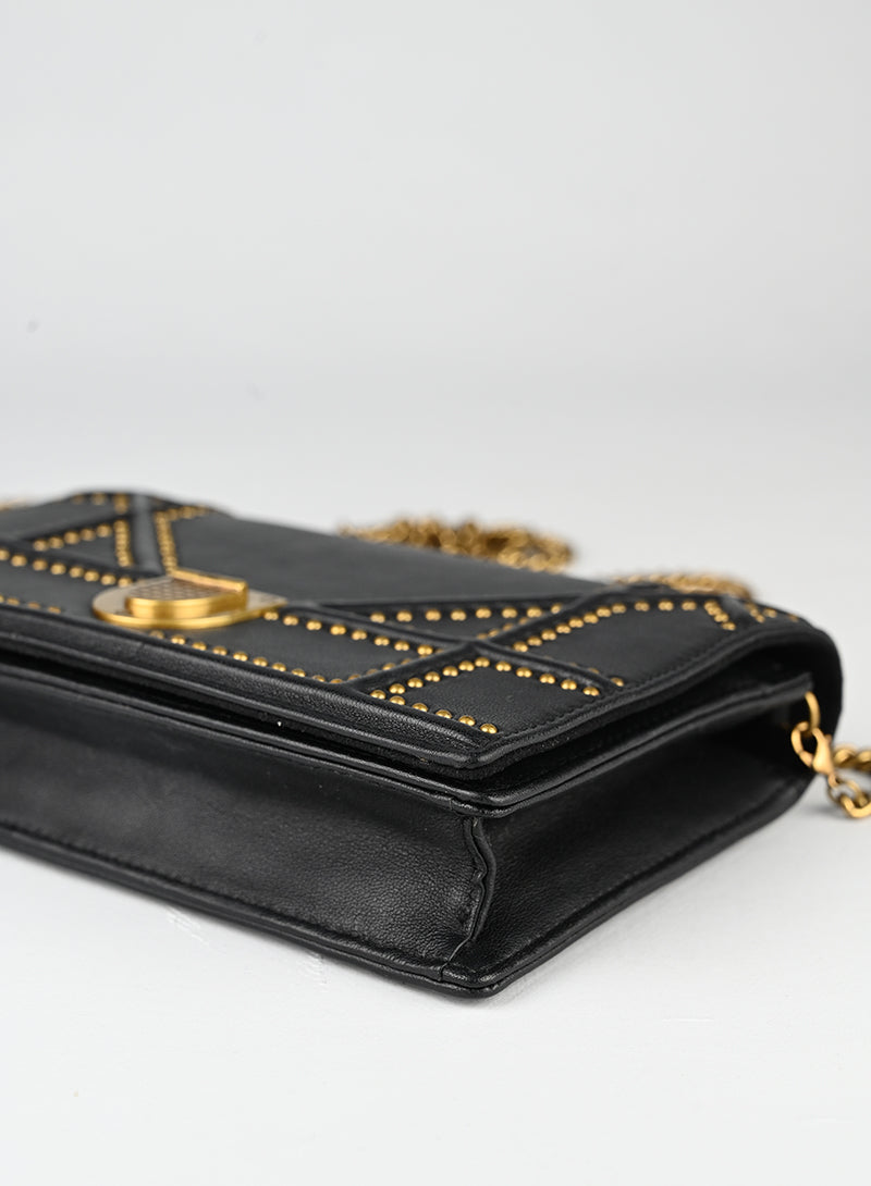 Dior Pochette Diorama in pelle nera
