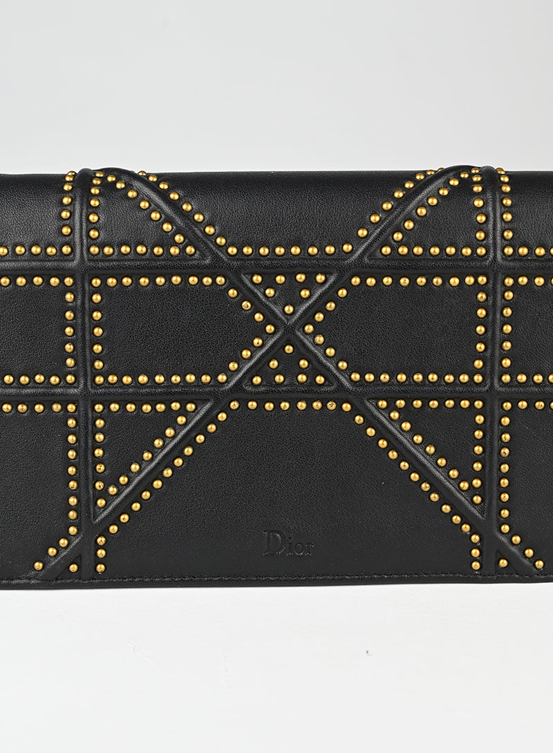 Dior Pochette Diorama in pelle nera