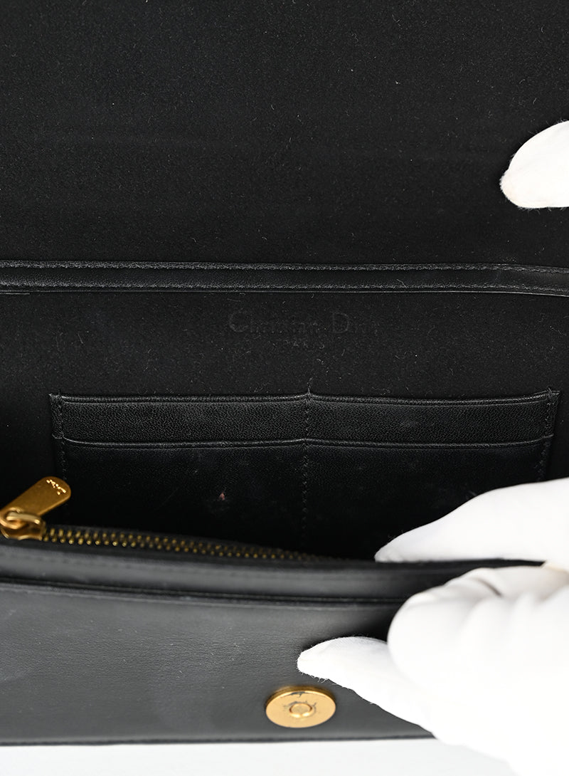 Dior Pochette Diorama in pelle nera