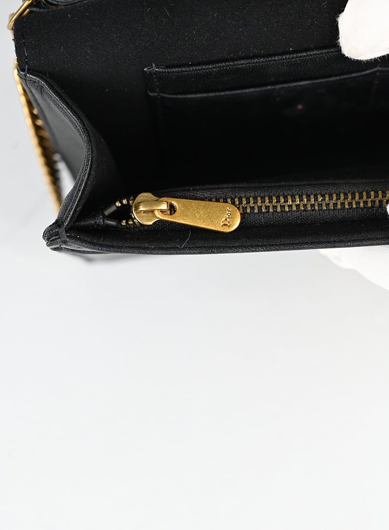Dior Pochette Diorama in pelle nera