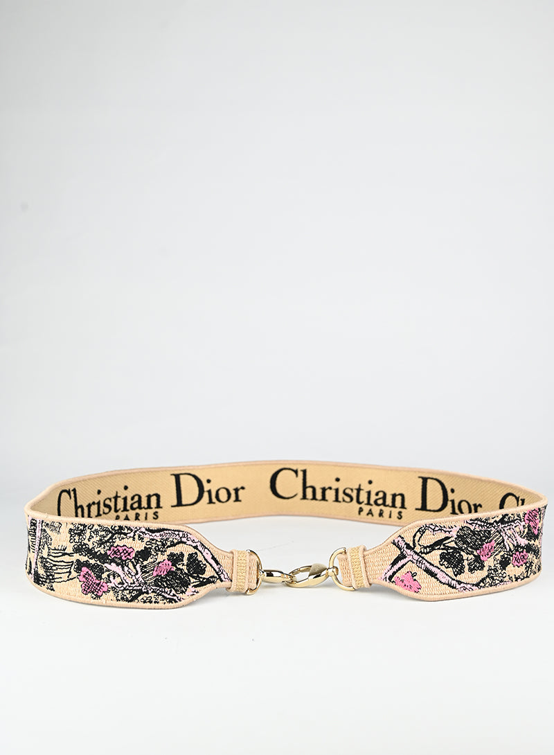 Dior Tracolla singola in tessuto fiori