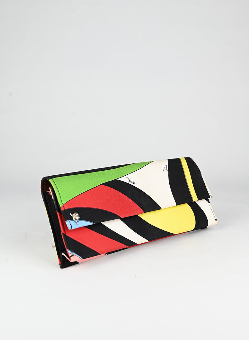 Emilio Pucci Pochette in tessuto multicolor