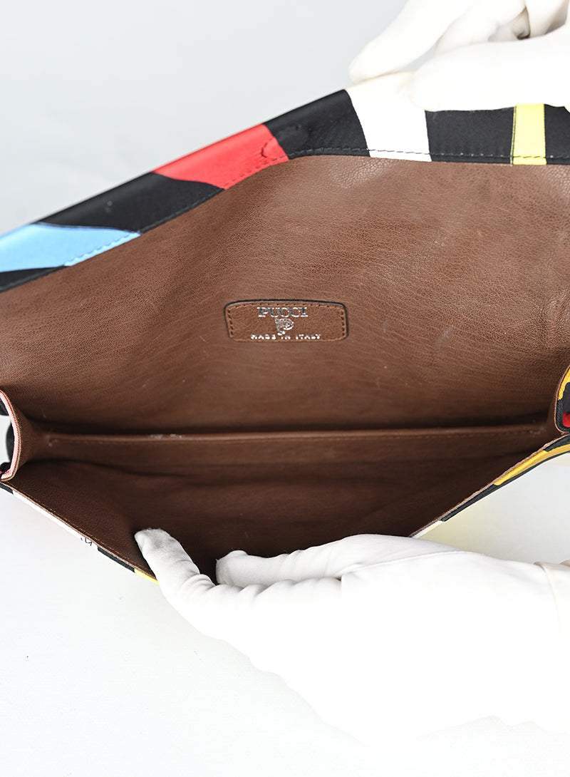 Emilio Pucci Pochette in tessuto multicolor