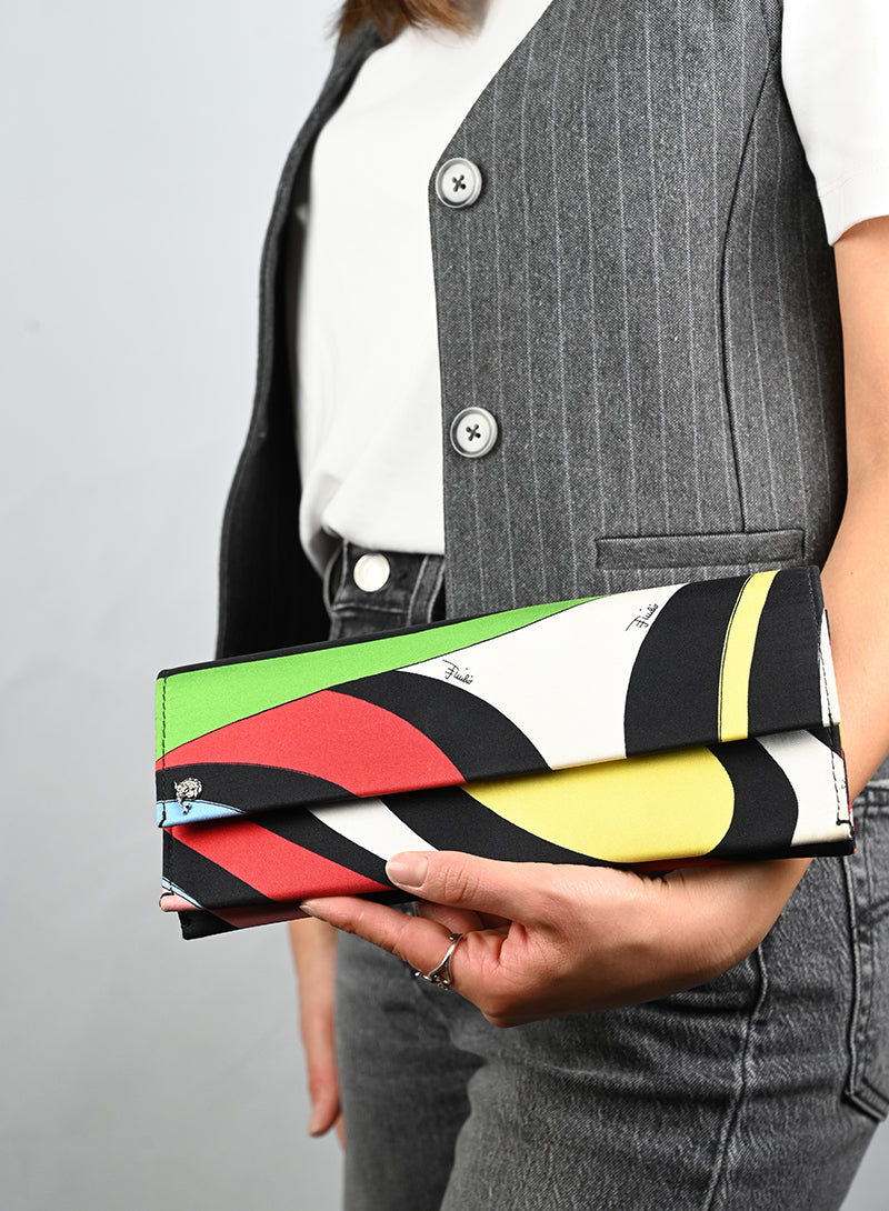 Emilio Pucci Pochette in tessuto multicolor