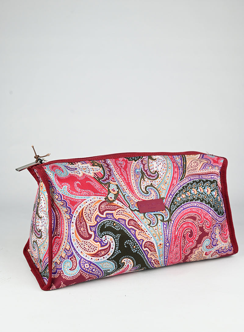 Etro Beauty case Paisley in tessuto rosa