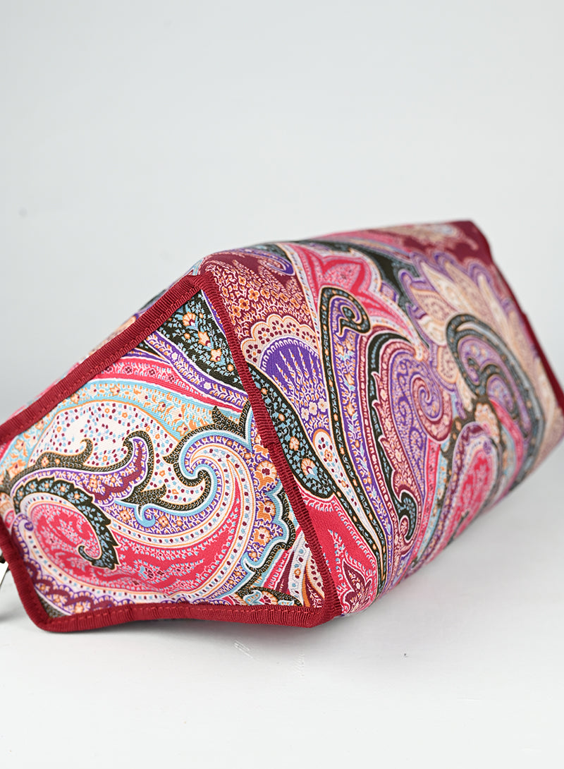 Etro Beauty case Paisley in tessuto rosa